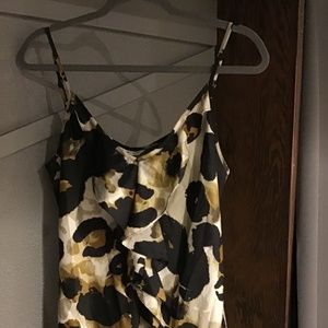 CAbi Style 174 Ingenue Ruffle Trim Leopard Camisole Tank